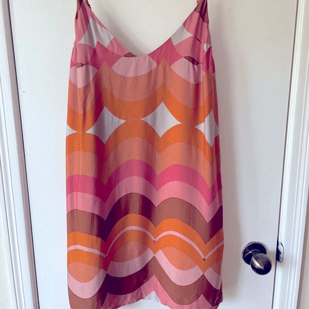 Colorblock Slip Mini Dress